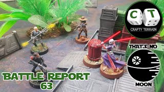 Star Wars Legion Battle Report 63 Cad Bane and Asajj Ventress vs Agent Kallus and Iden Versio [upl. by Eastlake]