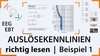 Leitungsschutzschalter 3  Auslösekennlinien RICHTIG abLESEN  Beispiel 1  Elektroniker EBTampEEG [upl. by Cave]