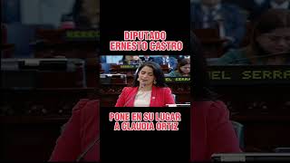 El diputado presidente Ernesto Castro pone en su lugar a Claudia Ortiz de Vamos elsalvador [upl. by Raji]