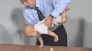 614  Postural Reflexes Parachute Reflex  6 Months  Infant Clinical ExaminationMRCP [upl. by Attalie]