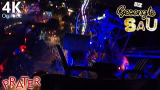 Gesengte Sau  Night Ride OnRide  Wiener Prater  Gerstlauer Amusement Rides Bobsled Coaster [upl. by Tyrrell804]