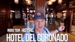 My Inside Tour Historic Hotel Del Coronado San Diego California 🇺🇸 [upl. by Oirasec907]