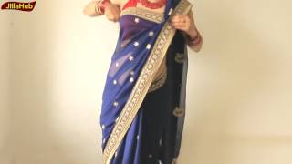 How To Wear Sari Perfectly In Simple Steps2 Stylist Saree Draping WayJiilaHub Very Easy [upl. by Enitsuj]