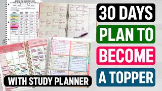 30 DAY PLAN TO STUDY FOR EXAMS RIGHT way to study for exams [upl. by Sirenay]