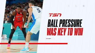 Ball pressure was the key to Canadas win over Greece in Paris 2024 opener [upl. by Ajet]