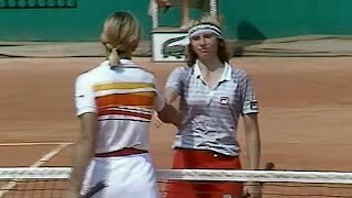 Martina Navratilova vs Andrea Jaeger 1982 Roland Garros Final Highlights [upl. by Gloriana915]