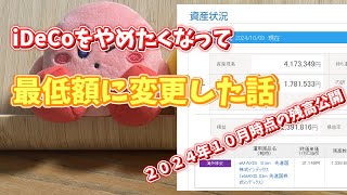 老後のお金の準備 iDeCoをやめたくなって金額を変更した話 個人型確定拠出年金 ideco イデコ [upl. by Akcirret]