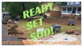 Sod installation and irrigation system installation from start to finish [upl. by Hock710]