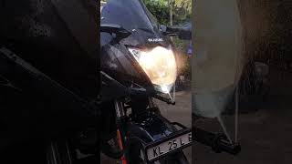 Gixxer SF 150 Headlamp Washer [upl. by Adnolat]