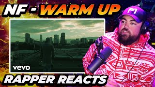 RAPPER REACTS to NF  WARM UP Official Music Video [upl. by Imyaj]