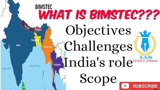 What is BIMSTEC  members  objectives  potential  Indias role  upsc ssc cse [upl. by Assila337]