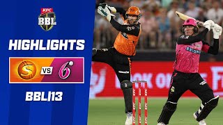 Perth Scorchers v Sydney Sixers  BBL13 [upl. by Bridge]