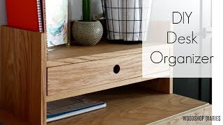 How to Make a Simple DIY Desk Organizer [upl. by Emiolhs]