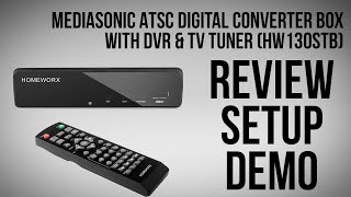 MediaSonic ATSC Digital Converter Box with TV Tuner and DVR UNBOXING amp REVIEW [upl. by Ahsirk]