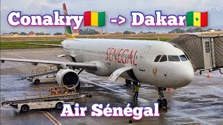 AIR SÉNÉGAL CONAKRY TO DAKAR  AIRBUS A321 [upl. by Brand135]