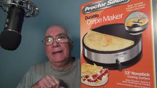 Proctor Silex 13 inch Crepe Maker Unboxing and Review [upl. by Basil]