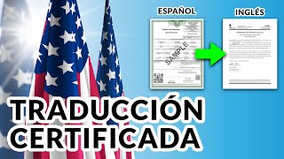 Traduccion Certificada al Inglés Qué es y como solicitarla [upl. by Graubert896]