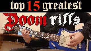 Top 15 Greatest Doom Metal Riffs [upl. by Gearard]