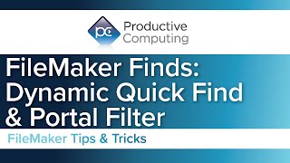 Dynamic Quick Find and Portal Filter FileMaker Tips amp Tricks [upl. by Nnairam]