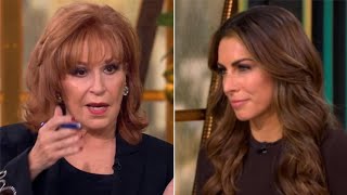 Joy Behar Calls Out Alyssa Farah Griffin’s ‘Ridiculous’ Christmas Hat Live on The View 👀🎄 [upl. by Ecad]