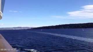 AIDAsol beim Einlaufen nach Oslo durch den Oslofjord  TIMELAPSE [upl. by Adiasteb]