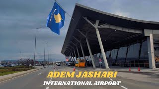 Inside Prishtina International Airport  ADEM JASHARI  4k walkthrough [upl. by Alliuqet]