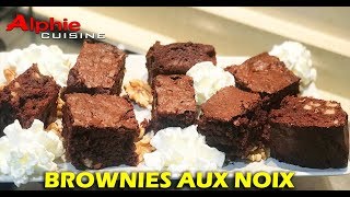 BROWNIES AUX NOIX  Nut brownies  brownies de nuez [upl. by Bevin341]