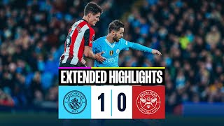 EXTENDED HIGHLIGHTS  Man City 1  0 Brentford  Haaland strike gives City a big THREE POINTS [upl. by Pergrim]