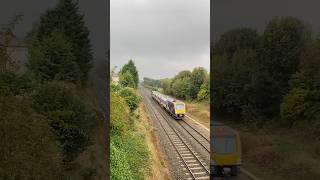 Train at Unstone Derbyshire Northern class 195 accelerates away from Dronfield [upl. by Tnek297]