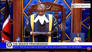 Speaker Amason Kingi reads the grounds behind the removal of Kawira Mwangaza from office [upl. by Idell]