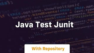 java test junit [upl. by Supple]