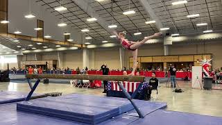 Kinsley  Level 4 Beam  2022 USA Invitational Lebanon TN [upl. by Aiksa]