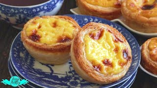 PORTUGUESE EGG TART PASTEL DE NATA [upl. by Kenway627]