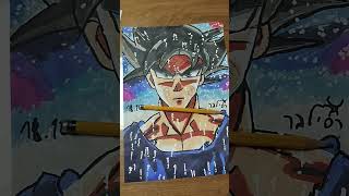 I draw goku ultra instinct Rest in peace akira toriyama 🕊️ dragonballdrawing [upl. by Carl136]