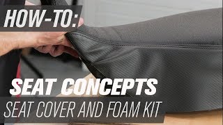 How To Install the Seat Concepts Motorcycle Seat Cover and Foam Kit [upl. by Crockett]