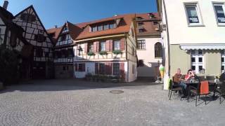 STREET VIEW Am Neckarufer in Rottenburg in GERMANY [upl. by Nosahc521]