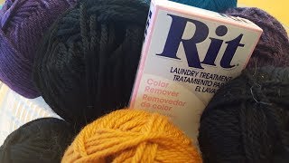 Rise of the Undyed Removing Color from Yarn with Rit Color Remover LIVE [upl. by Jemmy208]