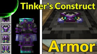 Tinkers Construct Armor and Armor Forge  Modded Minecraft Tutorial [upl. by Akinet]