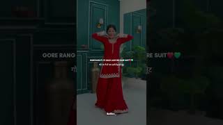 gach lage red hre suit♥️💚 reels trending song viralvideo viralshorts whatsappstatus subscribe [upl. by Chuah809]