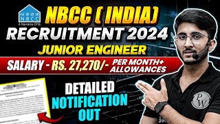 NBCC JE Recruitment 2024  NBCC JE Syllabus Exam Pattern Salary  Complete Details [upl. by Ainomar]