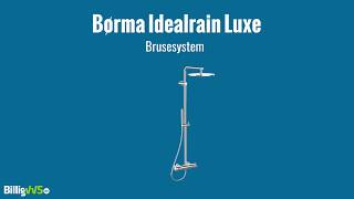 Børma Idealrain Luxe Brusesystem [upl. by Lorraine]