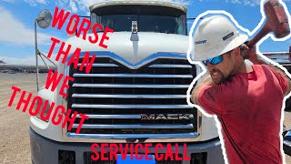 Mack MP7 service call It ended up being worse than we thought Diesel mechanic [upl. by Lenz]