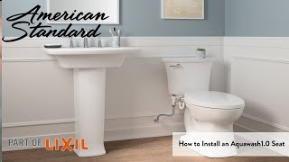 How to Install an Aquawash 10 SpaLet Bidet Seat [upl. by Joliet537]