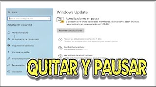 COMO QUITAR Y PAUSAR ACTUALIZACIONES AUTOMATICAS DE WINDOWS 10 11 Y COMO RESTAURAR EL SISTEMA [upl. by Tneicniv]