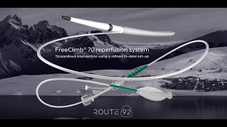 FreeClimb 70 reperfusion system with Tenzing 7 training video [upl. by Einahpad]