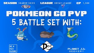 Pokémon GO PvP  Great League 5 Rounds Azumarill  Clodsire  Serperior [upl. by Ttirrej]