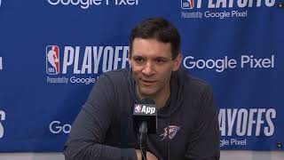 Mark Daigneault PostGame Interview  Oklahoma City Thunder vs Dallas Mavericks [upl. by Daryn]