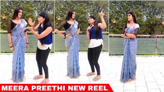 Kannana Kanne Serial Meera Preethi New Reel 🥰 shorts [upl. by Oinotna212]