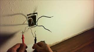 Testing bare wires for 110 volts vs 220 volts outlet vs baseboard heater [upl. by Sackey18]