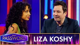 Jimmy Fallon and Liza Koshy Play a Black and WhiteThemed Round of Password [upl. by Esinehs]